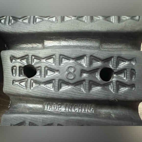 American exchange chunky platform slip on sandals in Black. Size 8. - Picture 7 of 7